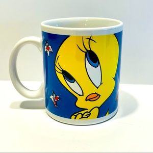 Vintage 1998 Looney Toons Tweety and Sylvester Mug